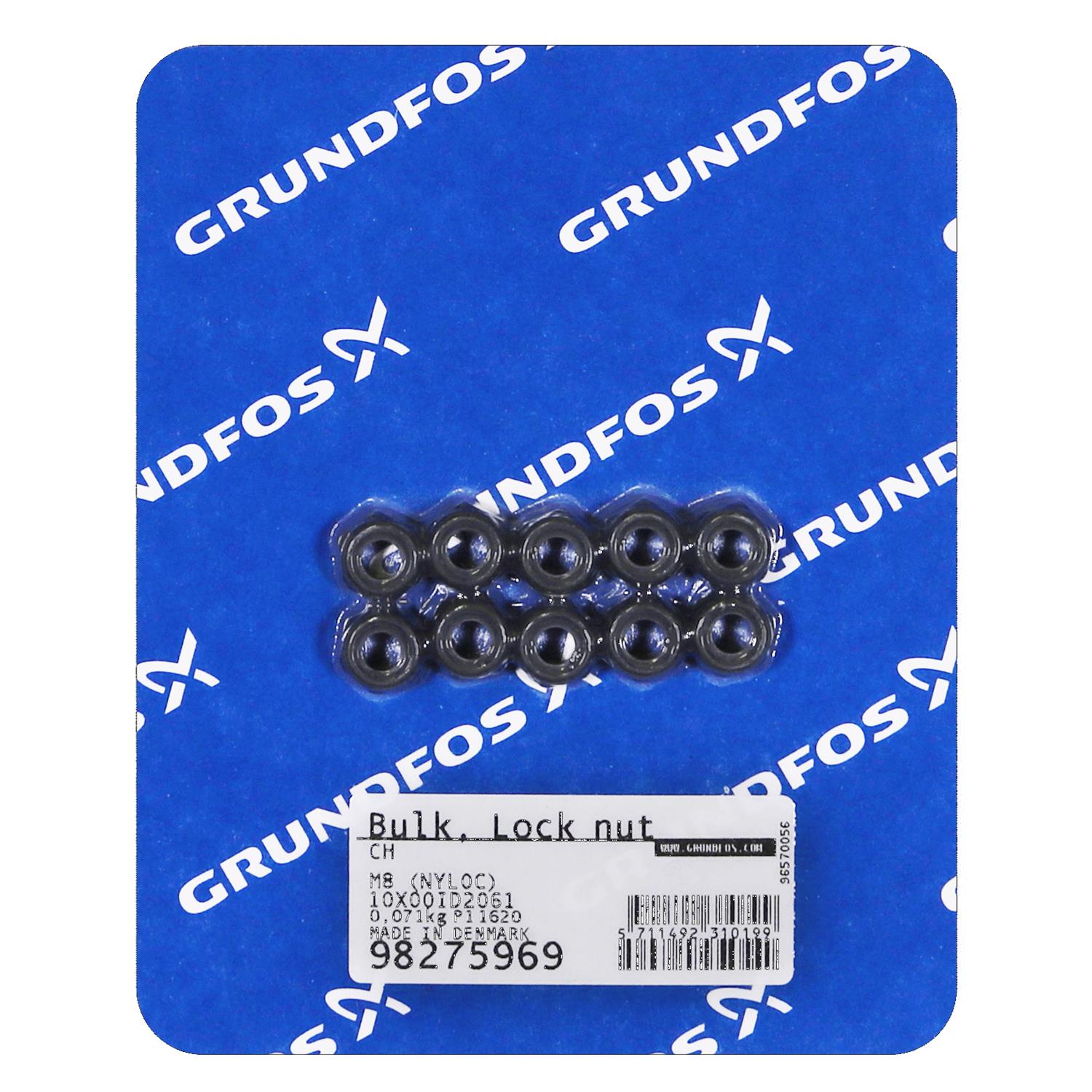 Grundfos 98275969 - Bulk, Lock nut M8 (NYLOC)