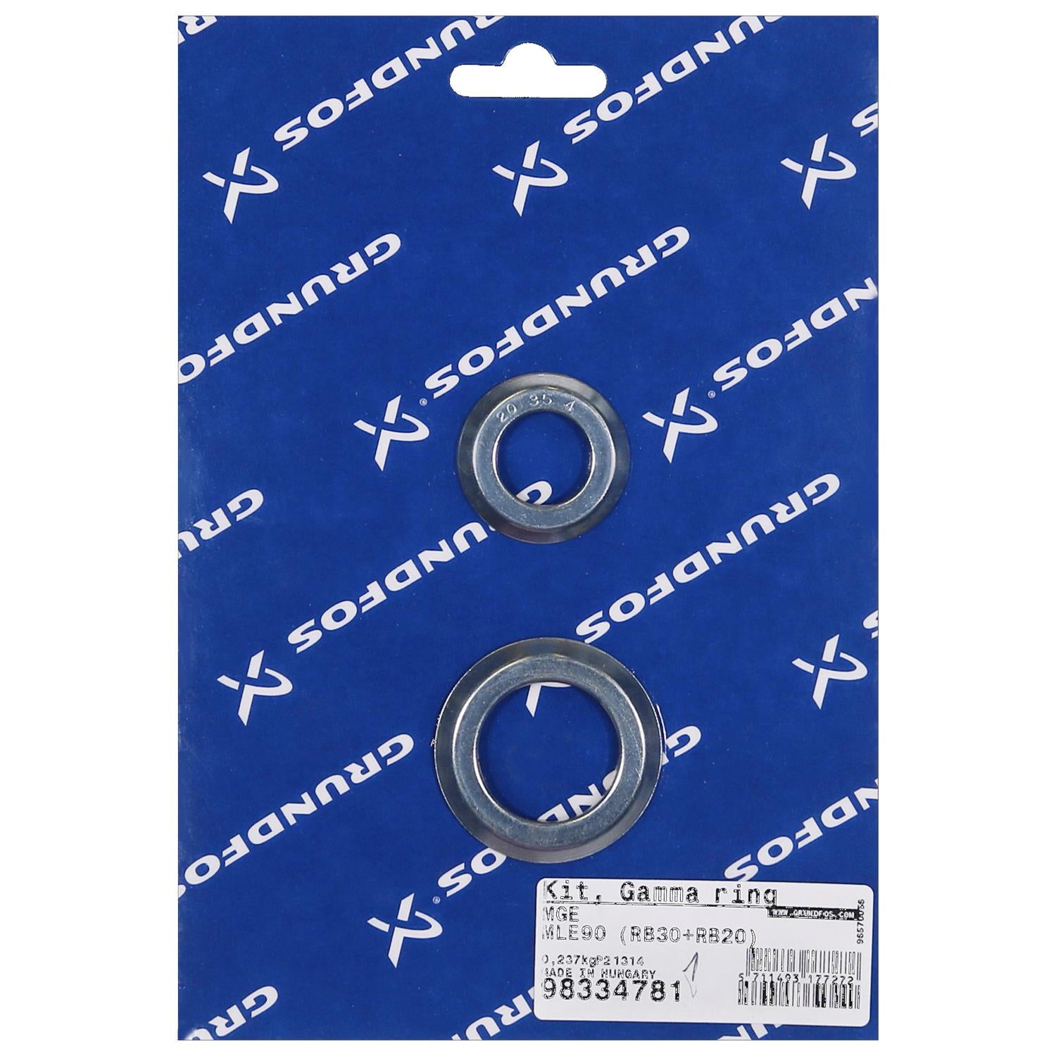 Grundfos 98334781 - Kit | Gamma Ring MLE90 (RB30+RB20) | Integrated Motor | Permanent Magnet | High Efficiency
