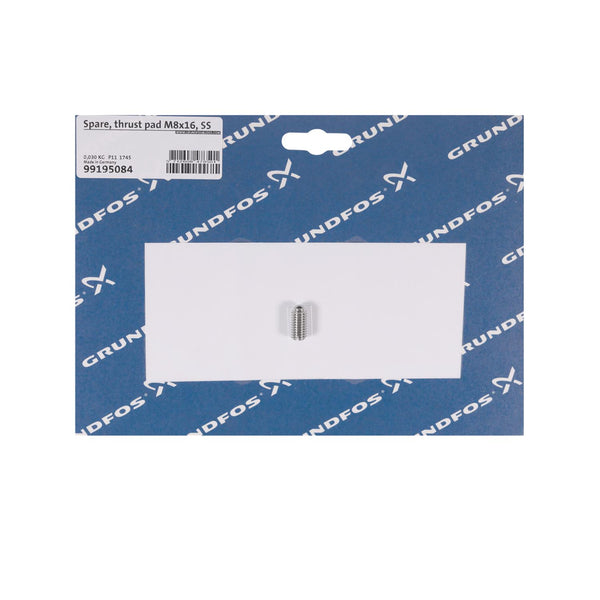 Grundfos 99195084 - Spare Fastner Thrust pad M8x16, SS | Submersible | Borehole | Vertical | High Head