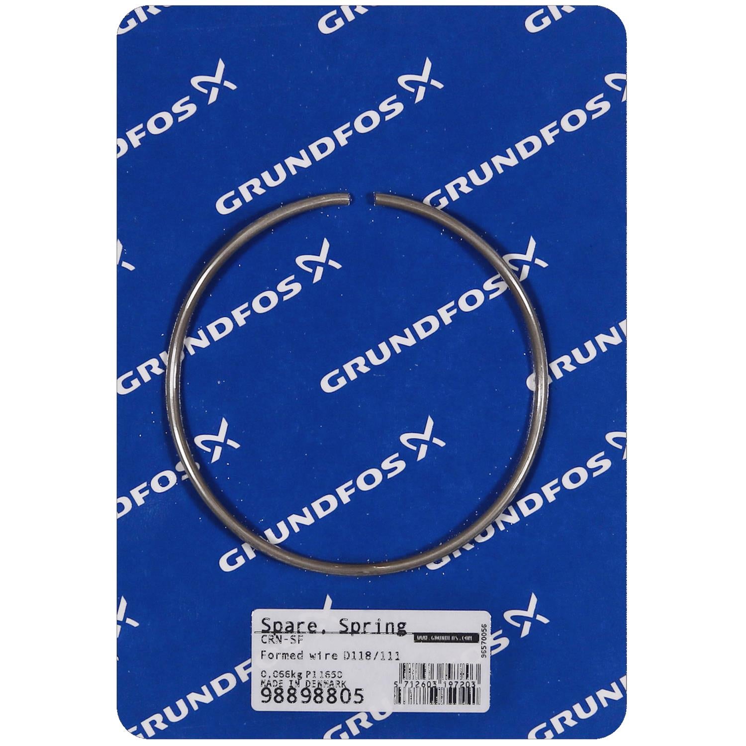 Grundfos 98898805 - Spare Spring formed wire D118/111 | Submersible | Borehole | Vertical | High Head