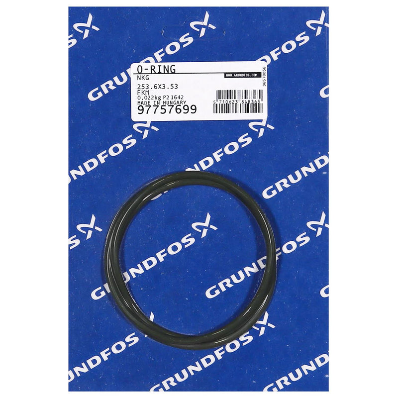 Grundfos 97757699 - Spare O-Ring 253.6X3.53 | Submersible | Borehole | Vertical | High Head
