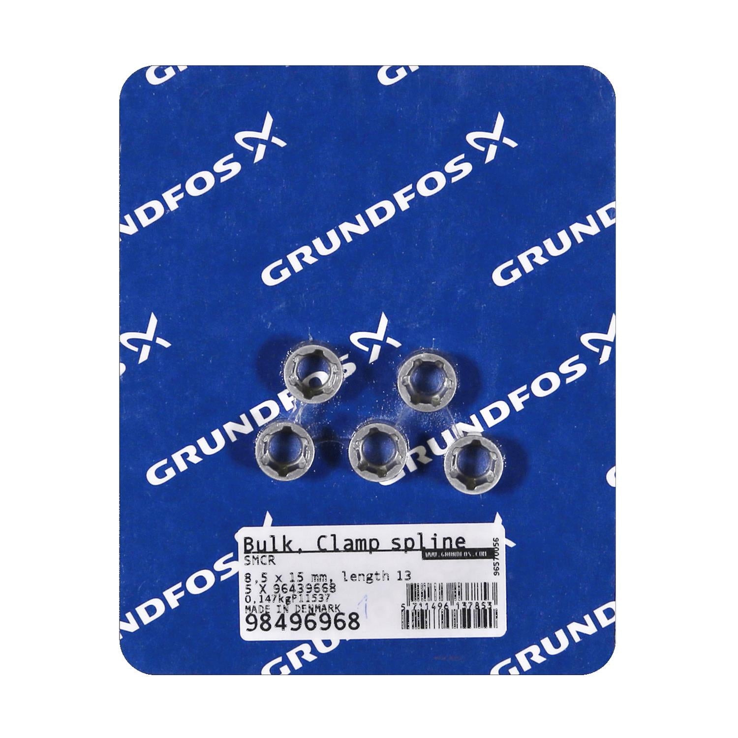 Grundfos 98496968 - Bulk, Clamp spline 8,5 x 15 mm, length 13mm
