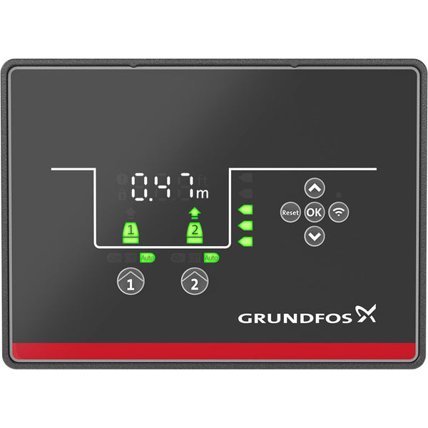 Grundfos 99347488 | CU 241‑2 Control Unit | Dual‑Pump Level Control | Wastewater Systems | Level Monitoring & Protection | IP54 | Control Panel Mount