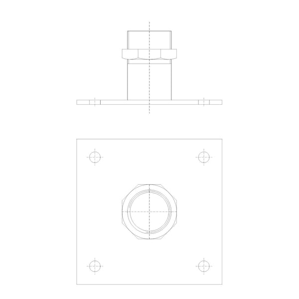 Grundfos 96115292 - Floor fixation base