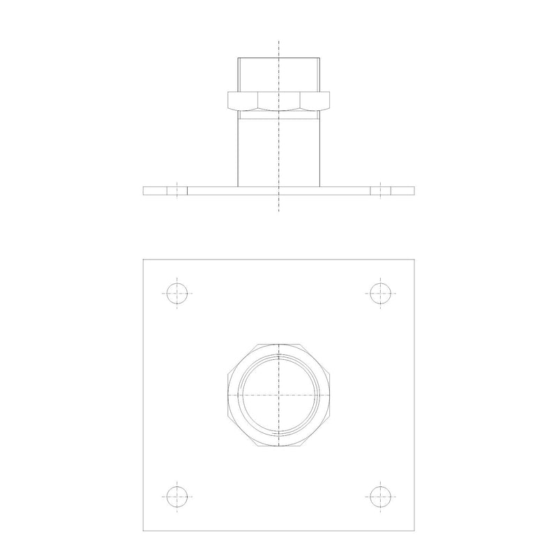 Grundfos 96115292 - Floor fixation base