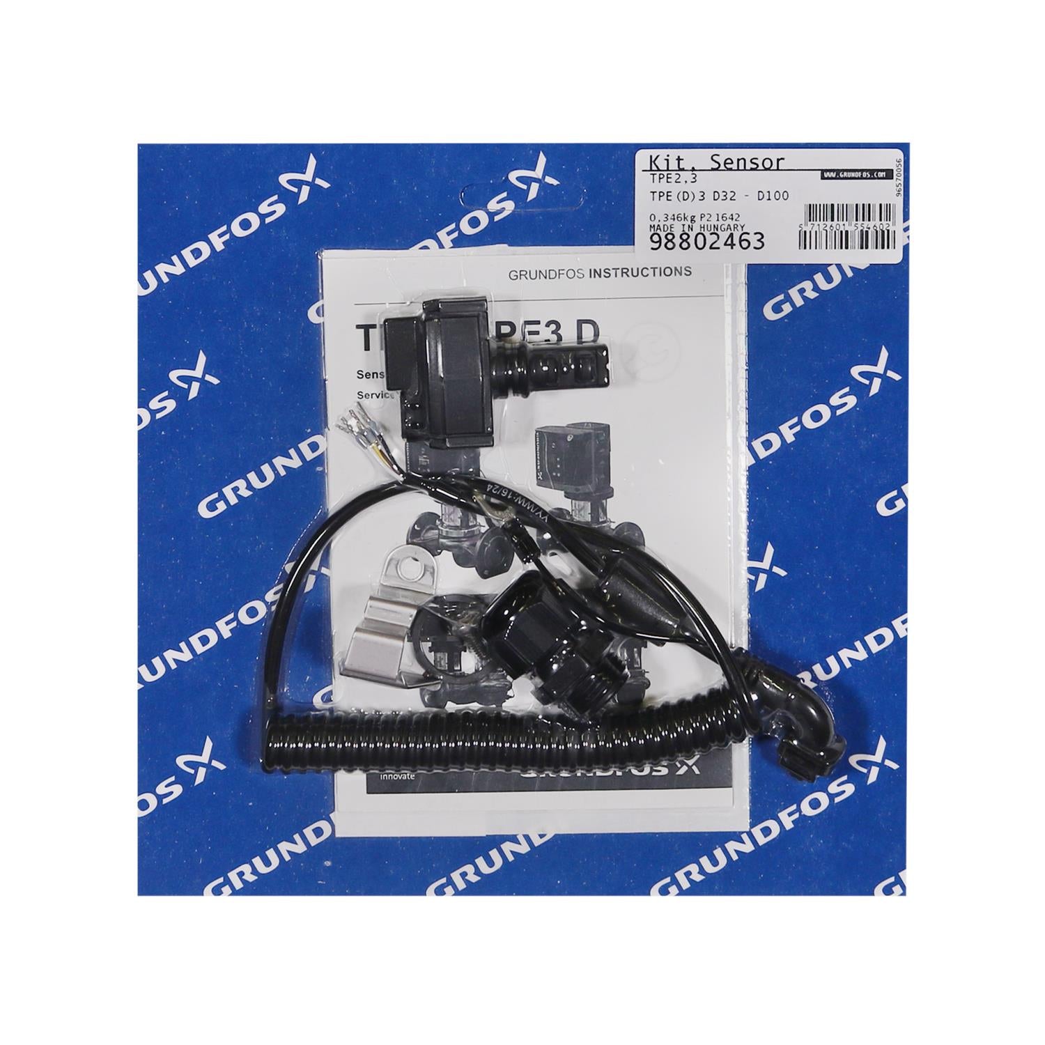 Grundfos 98802463 - Kit | Sensor TPE(D)3 D32 - D100 | Inline | Variable Speed | Circulator