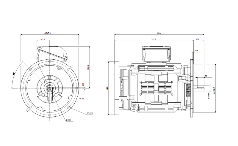 Grundfos 99886368 - WEG 405TSD