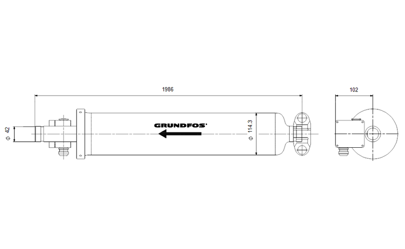 Grundfos 10783632 - BM 3A-32 NBR