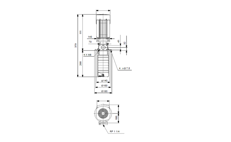 Grundfos 99564948 - MTR 3-8/8 D-M-A-AQQV