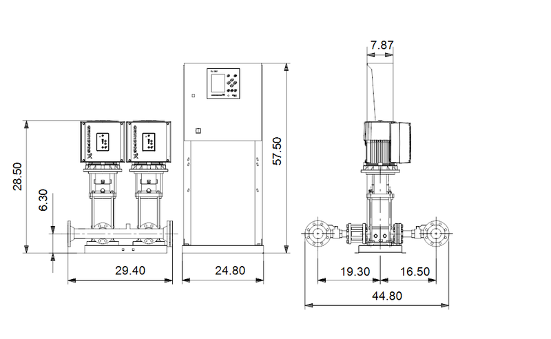 Grundfos 99689652 - Hydro MPC-E 2 CRE 15-1