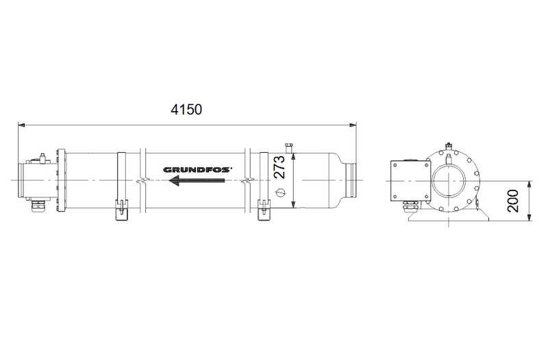 Grundfos 14DS3618 - BM 60-18 NBR