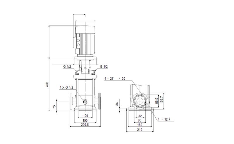 Grundfos 99798361 - CRN 5-7 A-FGJ-H-E-HQQE