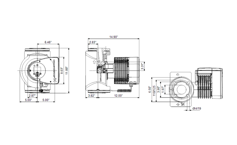 Grundfos 99833483 - MAGNA3 50-180 F