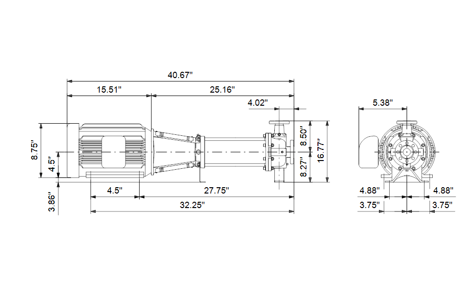 Grundfos 97738193 - CRN 32-1 H-G05-A-V-HQQV | Horizontal | End Suction