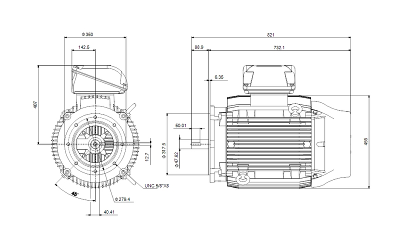 Grundfos 99883272 - WEG 364TSC