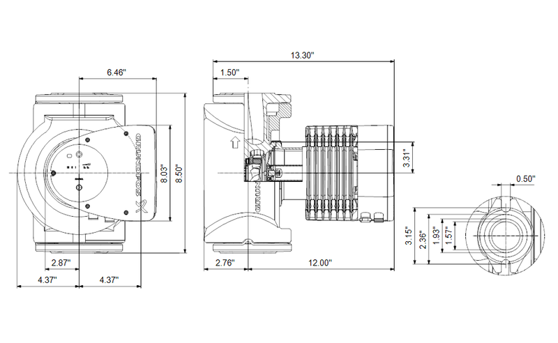 Grundfos 98126837 - MAGNA1 40-180 F N