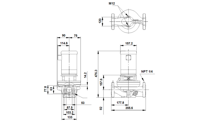 Grundfos 49Z90204 - TP 50-40/4 A-G-A-RUUE-CX4