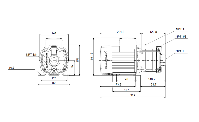 Grundfos 97568265 - CM 1-4 A-S-A-V-AQQV E-A-A-N