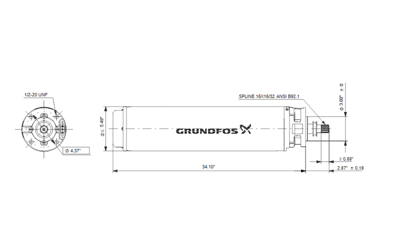 Grundfos 96166188 - MS6000QFT40