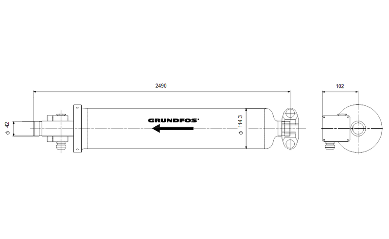 Grundfos 10731960 - BM 3A-60N NBR