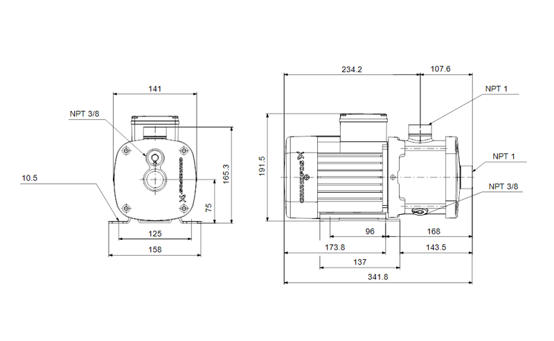 Grundfos 97568242 - CM 1-5 A-S-G-E-AQQE E-A-A-N