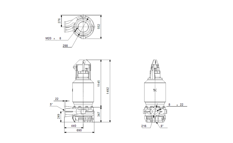 Grundfos 97660755 - S1.40.A50.790.4.62M.H.326.G.EX.D.611