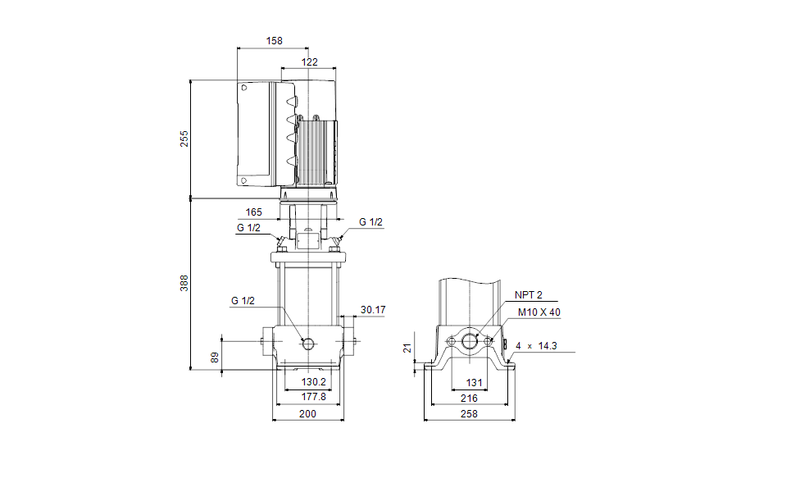 Grundfos 99391947 - CRE 10-2 A-BN-A-E-HQQE