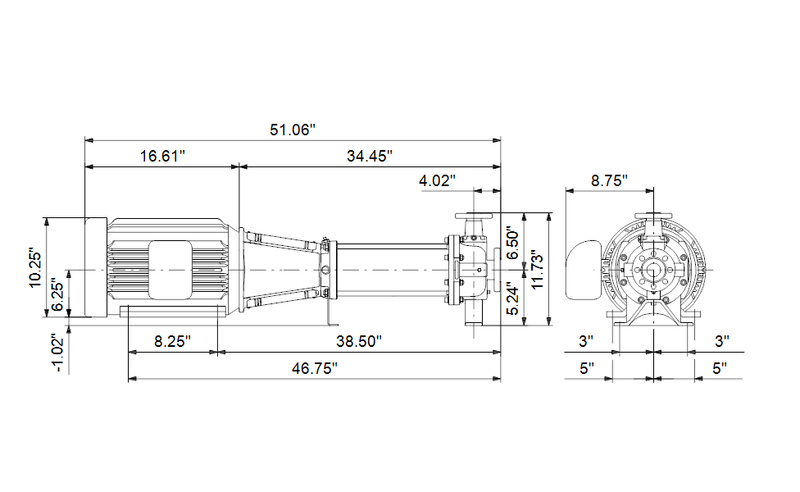Grundfos 97740429 - CRN 32-4-2 H-GC-A-E-HQQE | Horizontal | End Suction
