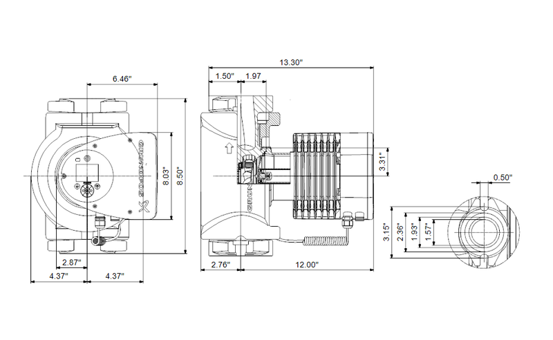 Grundfos 98126800 - MAGNA3 40-80 F