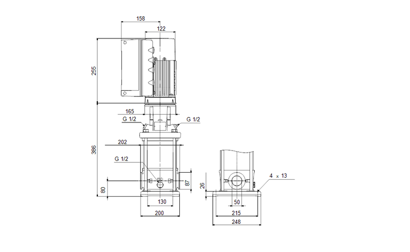 Grundfos 99340975 - CRIE 10-2 A-CA-A-E-HQQE