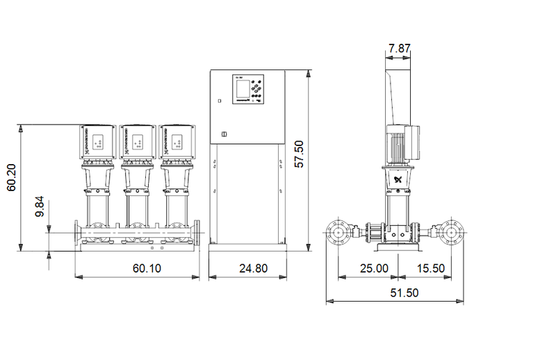 Grundfos 99689042 - Hydro MPC-E 3 CRE 45-3