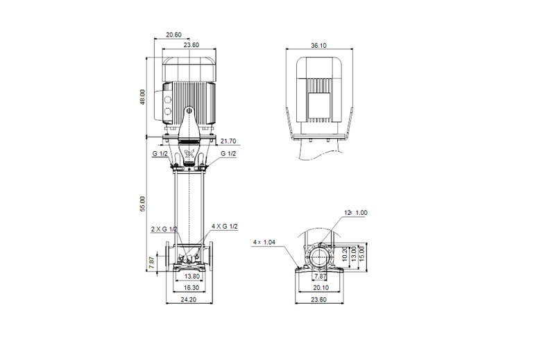 Grundfos 99971407 - CRN 185-5-4 A-G-A-E-HQQE