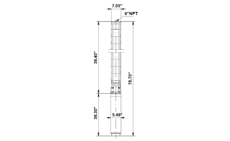 Grundfos 19253504 - 475S400-4 | Vertical Installation | Vertical | Horizontal | Submersible