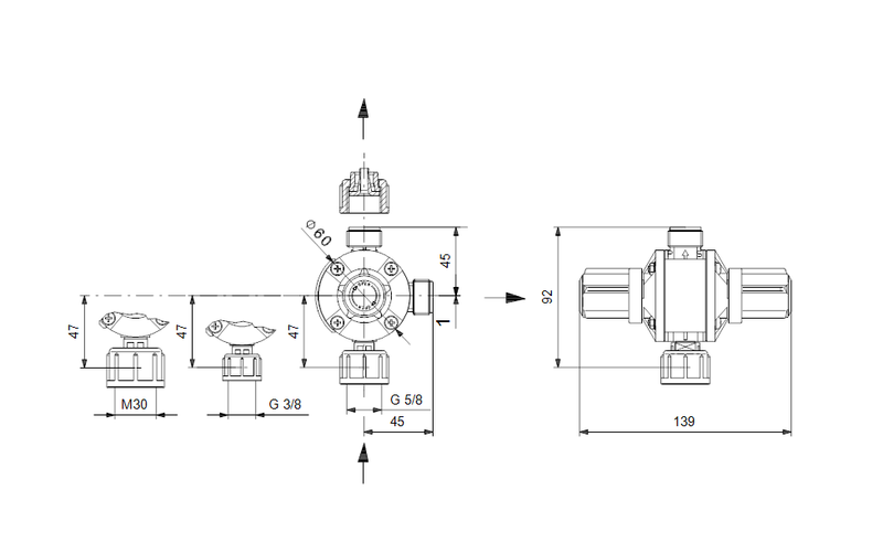 Grundfos 95730817 - Multifunction valve