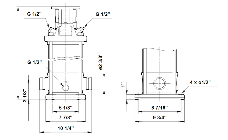 Grundfos 96124870 - CRT 8-10 A-P-A-E-AUUE | Multistage | Centrifugal | Vertical | Inline