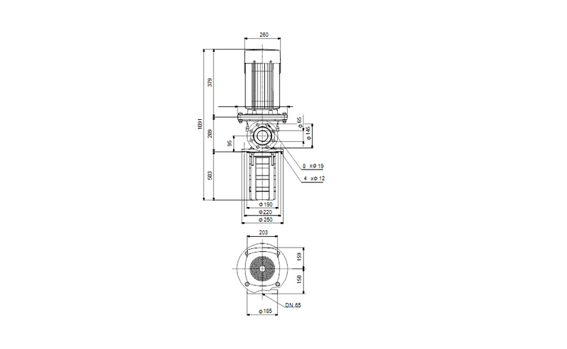 Grundfos 99897385 - MTR 32-6/2 A-F-A-HUUV