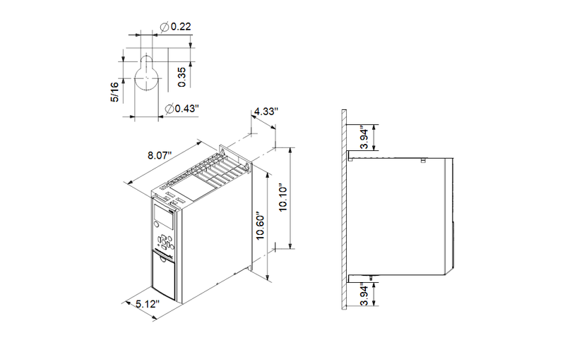 Grundfos 99616834 - CUE 3X525-600V IP20 7,5KW