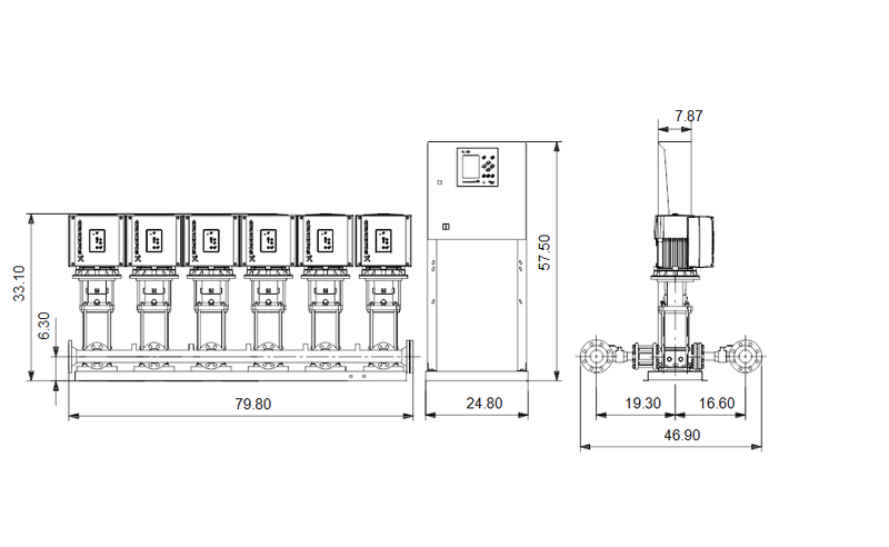 Grundfos 99689645 - Hydro MPC-E 6 CRE 20-1