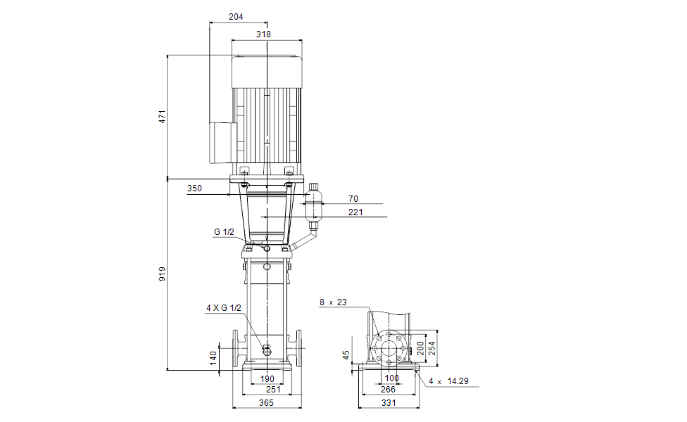 Grundfos 99416596 - crn-64-2-2-99416596 | Vertical | Multistage | Centrifugal