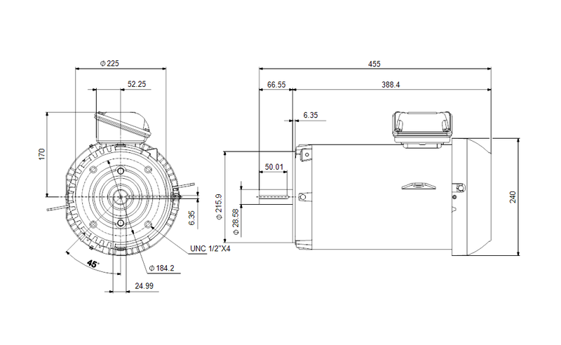 Grundfos 99883263 - WEG 184TC