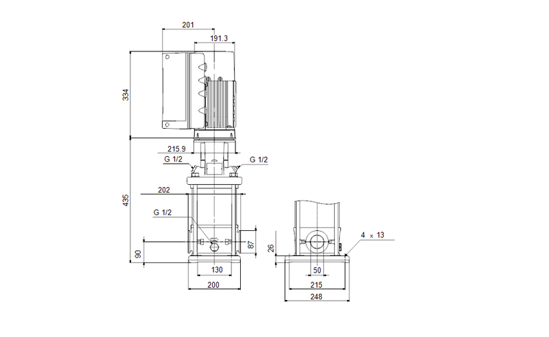 Grundfos 99392128 - CRIE 15-2 N-CA-A-E-HQQE