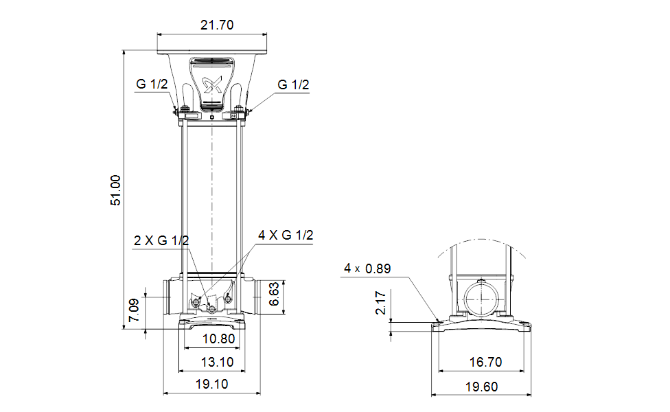 Grundfos 99505302 - CRN 125-5-1 A-P-A-V-HQQV | Multistage | Centrifugal | Vertical | Inline