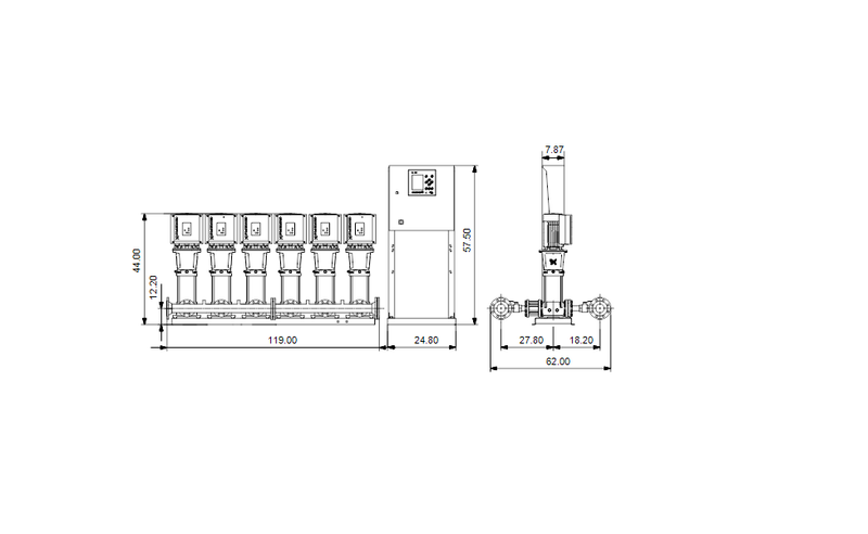 Grundfos 99689650 - Hydro MPC-E 6 CRE 45-1-1