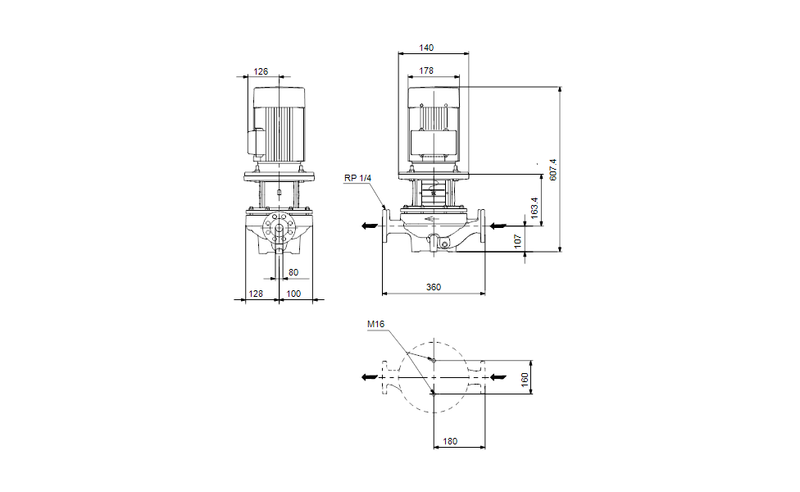 Grundfos 99222260 - TP 80-80/4 A-F-A-BQBE-HW4