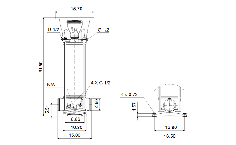 Grundfos 99400222 - CRN 95-2 A-P-A-V-HQQV