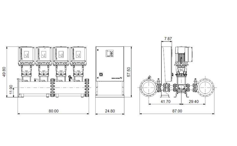 Grundfos 99689143 - Hydro MPC-E 4 CRE 95-1-1