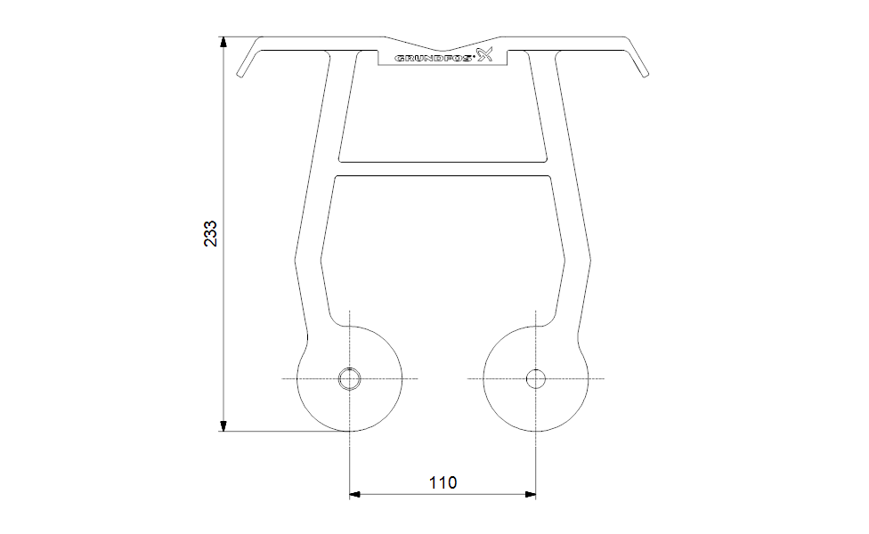 Grundfos 96887674 - Guide Rail Holder