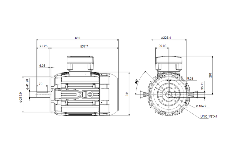 Grundfos 99887787 - WEG 256TC