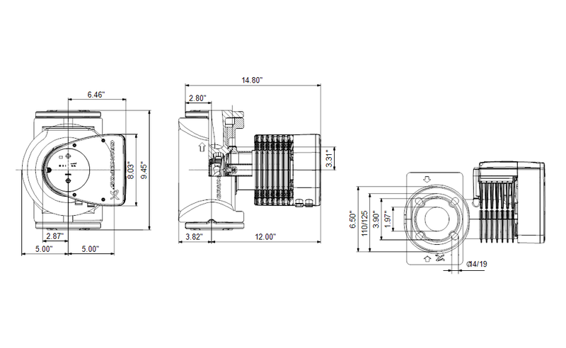 Grundfos 98126839 - MAGNA1 50-80 F