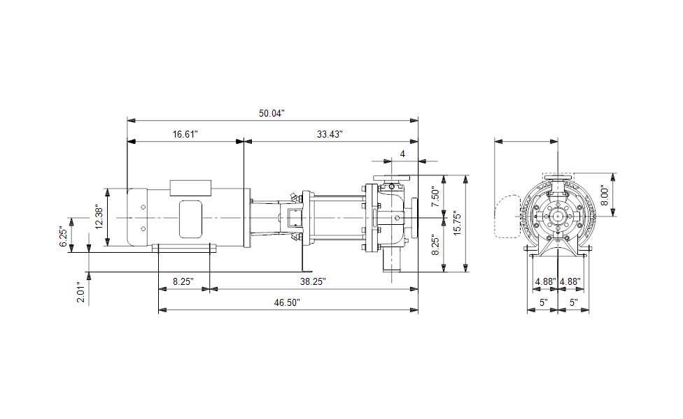 Grundfos 97653260 - CR 32-4-2 H-G22-A-E-HQQE | Horizontal | End Suction